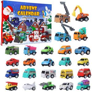 lot 3743 image: ATDAWN Christmas Advent Calendar 2025 with 24 Different Vehicles, Car Advent Calendar for Kids, Car Stocking Stuffer Toys, Countdown to Christmas for Kids Toddlers Teen Boys and Girls