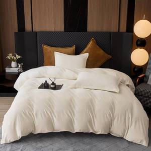 lot 3756 image: PHF Super Soft Velvet Duvet Cover Queen Size, 3pcs Luxurious Warm Velour Fluffy Bedding Set with 8 Ties, Cozy Breathable Flannel Comforter Cover with Pillow Shams, Zipper Closure, 104x90, Cream
