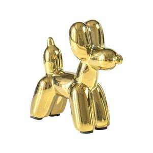 lot 4290 image: Notakia Cute Ceramics Balloon Dog Statue Crafts Gold Living Room Desktop Decorations,Handmade Modern Small Ceramic Animal Statue Ornament Gold Home Decor Accents