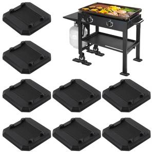 lot 4301 image: ElectricWise 8 Pcs Griddle Leveling Shims Kit Compatible with Blackstone Griddle, Rubber Grill Levelers Outdoor for Most Grills, 14 Height Gain Per Shim, Keep Flat Top Grill in Level (Black)