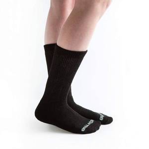 lot 4318 image: Doc Ortho Ultra Soft Loose Fit Diabetic Socks for Men and Women, 3 Pairs, Crew - Black