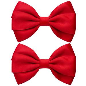 lot 4323 image: ZOLYCO 4.5 Inches Hair Bows for Girls Thick Ribbon Boutique Alligator Clips Hair Accessories for Baby Girls Toddlers Kids Teens 2 Pcs (Red)