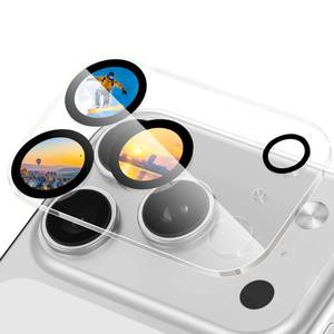 lot 4343 image: RAPTIC Anti-Glare Camera Lens Protector for Phone 17 Pro Max, Case Friendly, Scratch Resistant, Anti-Reflective Glass, 5X Stronger, Smudge-Free, Easy Installation 2 Pack, Classic