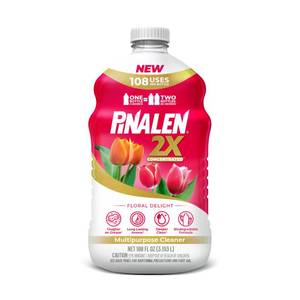 lot 6112 image: PINALEN 2X Max Aromas Concentrated Multipurpose Cleaner - Floral Delight Scent - 108 fl oz - All Purpose Cleaner for Kitchen, Bathroom, Floors & Outdoors