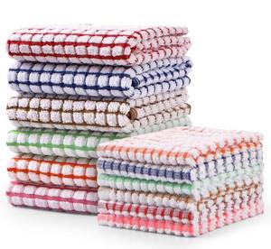 lot 6152 image: AOTBAT Kitchen Towels and Dishcloths Set, 16 x 25 12 12, Set of Bulk Cotton Dish for Washing Dishes Rags Everyday Cooking Baking