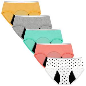 lot 6157 image: Geronmine Teen Girls Period Panties Heavy Flow High Absorbency First Period Starter Underwear For Teens Menstrual Leakproof Protective Cotton Soft Briefs