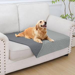 lot 6174 image: hyha Waterproof Dog Blanket, Soft Pet Bed Blankets, Waterproof Sofa Couch Cover for Dogs Washable, Reversible Pet Couch Covers for Sofa Furniture (30x53 Inch, GreyDark Grey)