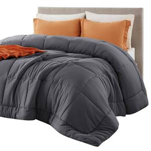 lot 7003 image: Bedsure Comforter Duvet Insert - Quilted Comforters Queen Size, All Season Duvet, GentleSoft Down Alternative Bedding, with 8 Tabs, Gifts for WomenMen, Grey, Queen 88 x 88 Inches