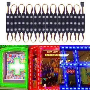 lot 7067 image: LED Window Lights Waterproof Storefront Lights Business Decorative Light for Advertising LED Module Signs Business Store Light 12V 5050 20FT RGB (2 Packs)