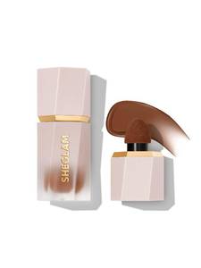 lot 8075 image: SHEGLAM Sun Sculpt Cool Toned Liquid Contour Stick Long Lasting Cream Bronzer Makeup - Terracotta