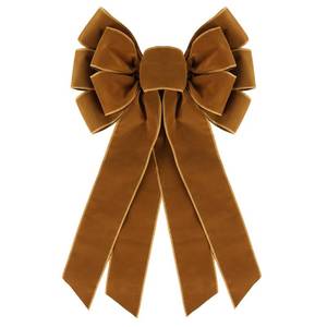 lot 8085 image: Ftuuo Large Brown Velvet Christmas Wreath Bow, 11  21 Xmas Premade Vintage Velvet Bow for Wreaths for Indoor Outdoor Tree Topper Door Garland Holiday Party Winter Decor