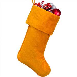 lot 8095 image: APAEAT Christmas Stocking Orange Yellow Personalized Classic Christmas Stockings Soft Faux Fur Xmas Stocking Fireplace Hanging Stockings for Family New Year Holiday Party Decorations Supplies