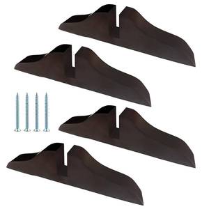 lot 8101 image: 4pcs Folding Room Divider Stand, Folding Privacy Screen Holder Wooden Room Divider Stand with Screws, Heavy Duty Partition Feet for Home, Office, Hotel (4 Color Options).