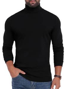 lot 8109 image: Sailwind Mens Long Sleeve Thermal Pullover Sweater Mens Turtleneck Long Sleeve Shirts Black