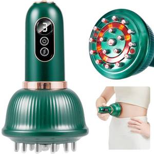 lot 8111 image: DiDEER Lymphatic Drainage Massager & Anti Cellulite Massage Tool, Reduce Stretch Marks & Cellulite,for Legs, Arms & Belly, Body Sculpting Machine with Microcurrent, Light, Heat & Vibration (Green)