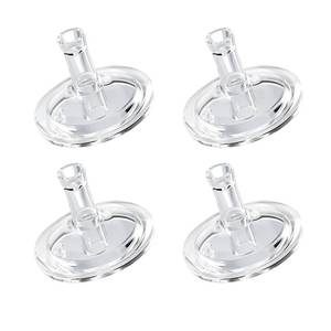 lot 8112 image: Sippy Cup Straw Nipples for Philips Avent Natural Baby Bottles, Trainer Cup Top Food Grade Silicone Soft Nipple, 8m, Pack of 4