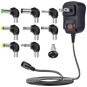 lot 8143 image: SoulBay 12W Universal Multi Voltage ACDC Adapter Switching Power Supply with 8 Selectable Adapter Plugs, Suitable for 3 V to 12 V Device