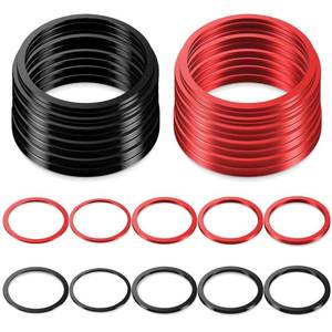 lot 8147 image: Skylety 20 Pieces Bike Bicycle Bottom Bracket Spacer 7 8 9 10 11 Speed Cassette Aluminum Alloy Flywheel Hub Washer Flywheel Hub Spacer 1 mm 1.5 mm 2 mm 2.5 mm 3 mm Bottom Bracket Washer BB