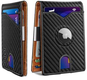 lot 8153 image: miyozi Airtag Wallet for Men,with Money Clip 11 Cards Slim Front Pocket Leather RFID Blocking Wallet with Gift Box
