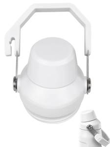 lot 8157 image: Lid Replacement for Stanley IceFlow Fast Flow Bottle, Top Cover for Stanley IceFlow Fast Flow 16oz 24oz 36oz 50oz, Leakproof Lid with Cap Holder for Travel & Sports, Dishwasher Safe BPA-Free,White