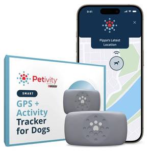 lot 8191 image: Petivity Smart GPS and Activity Pet Tracker for Dogs Powered by Purina, Waterproof Real Time Tracking GPS Dog Collar, Downloadable App, Subscription Required