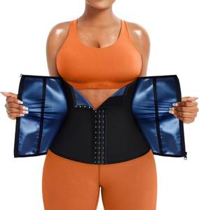 lot 8193 image: TrainingGirl Waist Trainer for Women Lower Belly Waist Trimmer Corset Tummy Wrap Workout Sweat Belt Band Sports Sauna Suit