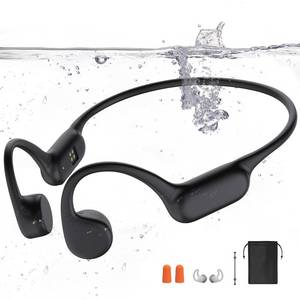 lot 8227 image: Dnniakm Swimming Headphones,Bone Conduction Headphones Bluetooth 5.4,IPX8 Waterproof,32G Memory Sports Headphone,Underwater Headphone with MP3-Player for Swim,Open Earphones for Swimming (Black X20)