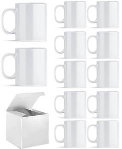lot 9619 image: ABBSH Sublimation Mugs, Sublimation White Coffee Mugs Tazas Para Sublimacion Blank 11 OZ With Box for for Coffee, Soup, Tea, Milk, Latte, Hot Cocoa Set of 12