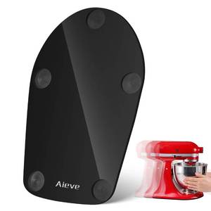 lot 10327 image: Aieve Mixer Slider Mat for KitchenAid 4.5��5 QT Tilt-Head Stand Mixer Accessories, Upgraded Acrylic Sliding Tray with Felt Bottom, Easy to Move, Black