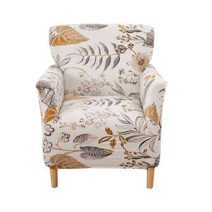 lot 10333 image: CRFATOP Stretch 1 Piece Chair Covers with Arms Printed Accent Chair Cover Armchair Flower Soft Banquet Armchair Covers Washable Chair Slipcovers for Living Room Office Reception Reading Sofa,02