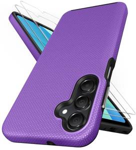 lot 10352 image: SSLOTSCASE for Samsung Galaxy A16 5G Phone Case with Screen Protector, Military Grade Shockproof Protective Drop Protection Sturdy Slim Case Cover for Samsung Galaxy A16 2024, Purple