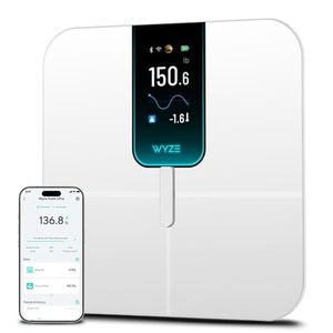 lot 13892 image: Wyze Scale Ultra, Smart Scale with 4.3 Color Display, Digital Scale for Body Weight BMI Muscle Mass, Heart Rate Monitor, Wi-Fi & Bluetooth Weight Scale with BabyPetLuggage Mode, 400lbs