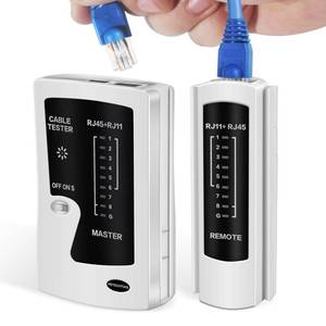 lot 14344 image: Network Ethernet Cable Tester for LAN RJ45 Cat5 Cat5e Cat6 Cat6a Cat7 UTPShielded Cable and RJ11 RJ12