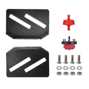 lot 14385 image: Mikatesi 532174762 LH Left & 532436125 RH Right SnowBlower Slide Skid Plate Shoes 2 Pack for HUSQ Poulan Craftsman with Mounting Hardware Primer Bulb Fuel Filter Kit