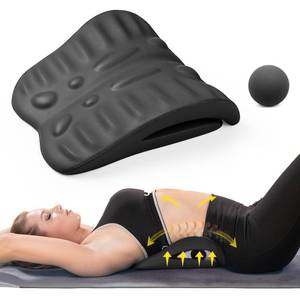 lot 15475 image: RESTCLOUD Back Stretcher for Back Pain Relief, Back Stretching Cushion, Chronic Lumbar Support Pillow Helps with Spinal Stenosis, Herniated Disc and Sciatica Nerve Pain Relief Lumbar Stretcher