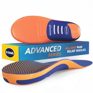 lot 16320 image: Dr. Scholl��s Advanced Pain Relief Insoles for Men Women, Heavy Duty Orthotics Inserts for Work Shoes & Boots, Plantar Fasciitis & Arch Support, Flat Feet, Shock-Absorbing, Supports up to 340 lbs