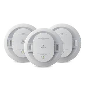 lot 19681 image: Kidde Smoke & Carbon Monoxide Detector for Home, 10-Year Battery Powered, Voice Alerts, 3-Pack