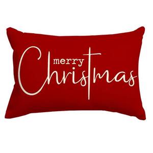 lot 20147 image: RABUSOFA Christmas Pillow Covers 12x20 Inch,Red Merry Christmas Saying Decorations Winter Decorative Throw Pillow Cases,Farmhouse Holiday Xmas Lumbar Cushion Covers for Couch Living Room(16)