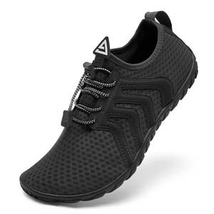 lot 20149 image: Rechtmien Water Shoes Mens Womens Non-Slip Swim Shoes Quick Dry Boating Aqua Shoes Barefoot Lightweight Beach Shoes Black 10 Women9 Men