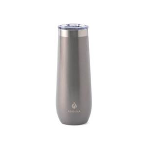 lot 20192 image: Manna Sleek Champagne Flute Tumbler - 9 Oz - Grey