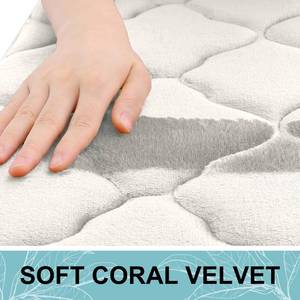 lot 20194 image: GRAY OLANLY Memory Foam Bath Mat Rug 24x16, Ultra Soft and Absorbent Bathroom Rugs, Non-Slip, Comfortable, Machine Washable Bath Carpet for Bathroom Floor, Tub, Shower and Home Decor Accessories, Cream