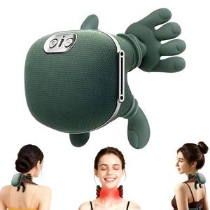 lot 1831 image: DrVibro Neck Massager, Shiatsu Neck and Back Massager with Heat, 4D Kneading Simulated Human Hand Design Electric Deep Tissue Massage, Portable Body Massager for Shoulder, Pain Relief & Muscle Relax