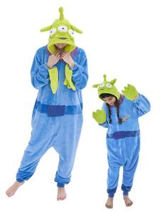 lot 2300 image: GONAAP Unisex Adult GreenBlue Onesie Pajamas Animal One Piece Costume Cosplay Sleepwear (GreenBlue, XX-Large)