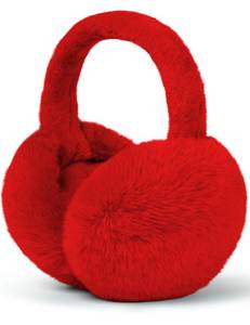 lot 2319 image: Buauty Ear Muffs Winter Women Men Kids Girls Earmuffs for Women Winter Accessories Ear Covers Cold Weather Running Ear Warmers Headband White Black Cute Fluffy Fuzzy Adjustable Faux Fur Ladies - Red