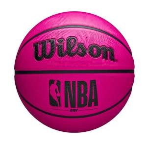 lot 2344 image: Wilson NBA DRV Outdoor Basketball with Pump - Pink, Size 7-29.5