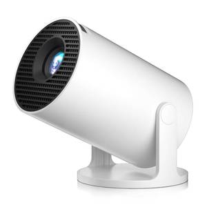 lot 2358 image: 2025 New HY300PRO Smart 4K Projector WiFi Bluetooth, Salange Mini Projector Android 11.0, Short Throw Projector 1080P HD, 180° Adjustable, Auto Keystone Correction, Outdoor Movie Projector Portable