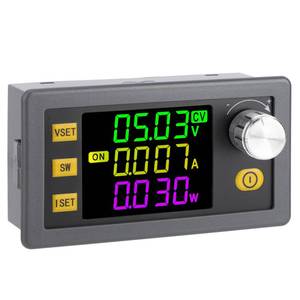 lot 2392 image: DROK Adjustable Voltage Regulator, 6v-36v to 0-36v 120W 6A Buck Boost Converter Wide Angle Color Screen LCD Display for Golf Cart, Solar Panel