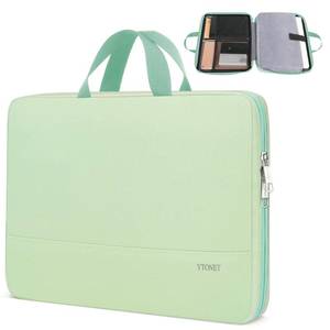 lot 3767 image: Ytonet Laptop Case, 15.6 inch Laptop Sleeve with Handle, TSA Water Resistant Computer Carrying Case Compatible for MacBook, HP, Dell, Lenovo, Asus Notebook, Gifts for Men Women, Mint Green