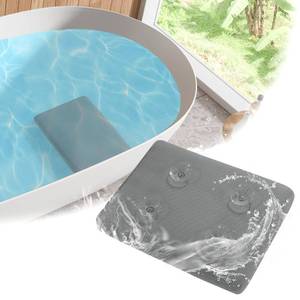 lot 3786 image: MABOZOO Bath Cushion for Tub with Powerful 4 Non-Slip Suction Cups,Quick Dry Mesh Bathtub Mat,Spa Pillow Bath Accessories for Adults Indoor Outdoor (Gray)