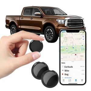 lot 4371 image: 2 Pack Mini GPS Trackers for Vehicles Work with Find My (iOS Only) Real Time Car Tracker Tags Hidden Car Locator Tracking Device Global Coverage No Monthly Fee or Subscription No SIM Card Required